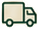 Outlined delivery truck icon.