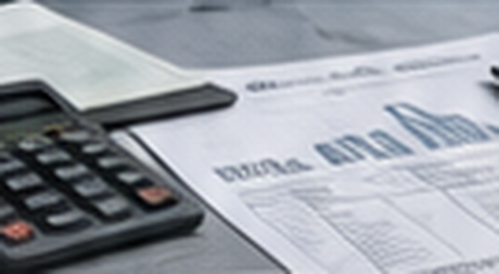 Calculator and paperwork.